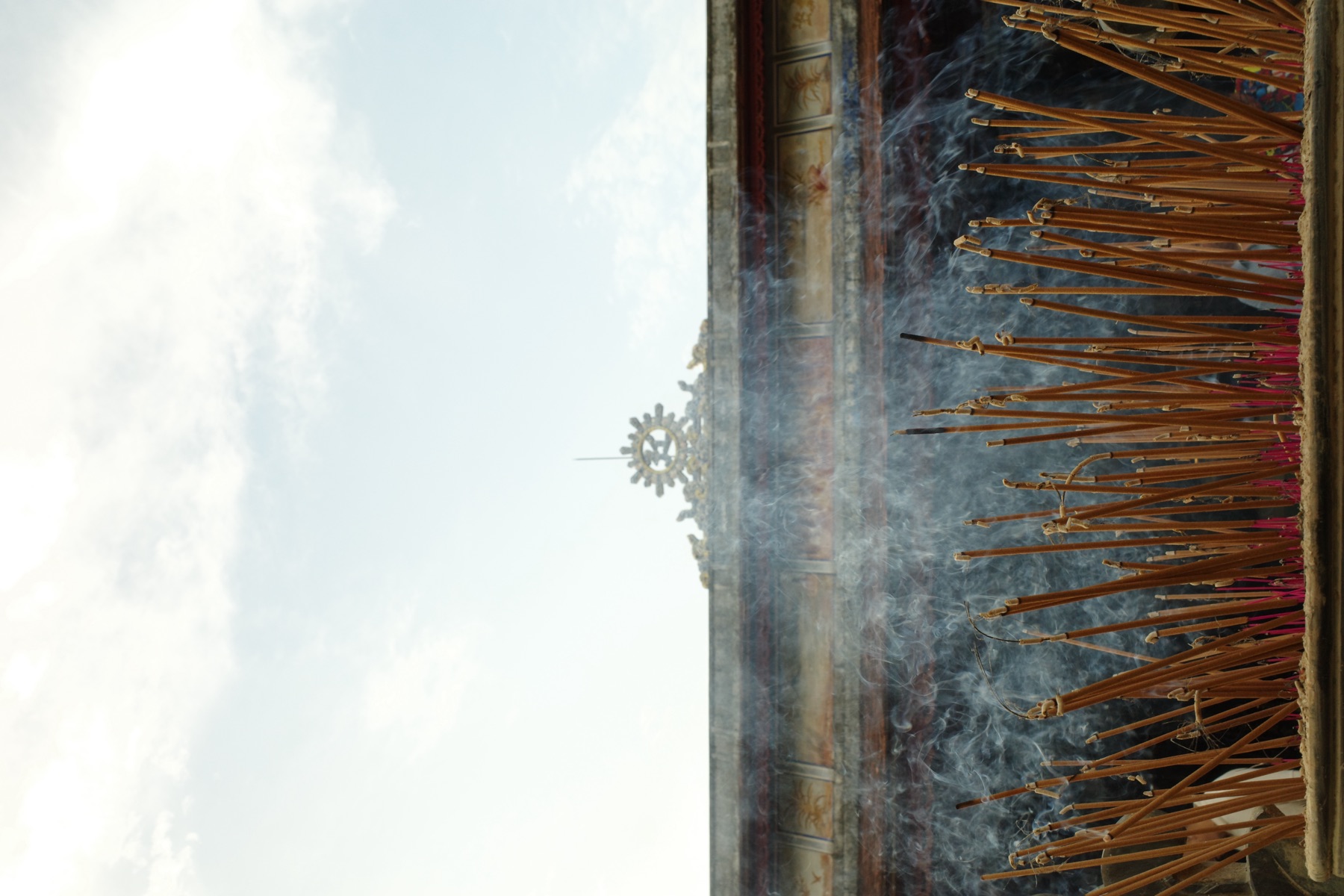 Incense in the courtyard, Huế