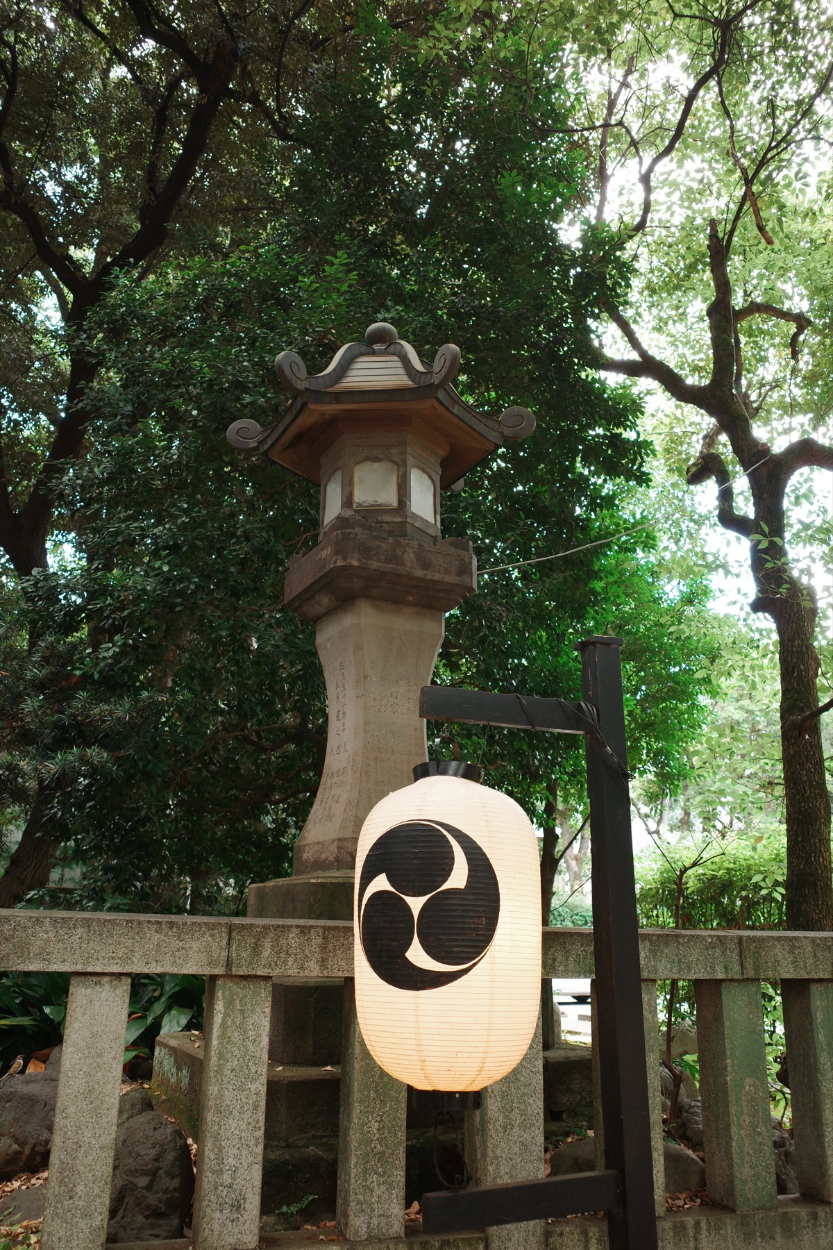 Stone lantern at a shrine